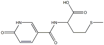 4-(methylthio)-2-{[(6-oxo-1,6-dihydropyridin-3-yl)carbonyl]amino}butanoic acid 结构式