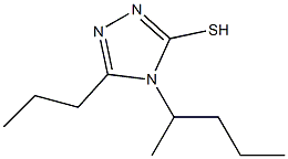 4-(pentan-2-yl)-5-propyl-4H-1,2,4-triazole-3-thiol 结构式