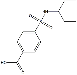 4-(pentan-3-ylsulfamoyl)benzoic acid 结构式