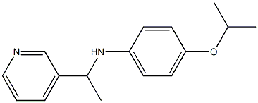 4-(propan-2-yloxy)-N-[1-(pyridin-3-yl)ethyl]aniline 结构式