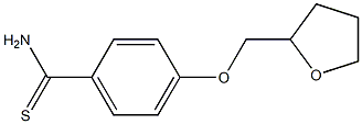 4-(tetrahydrofuran-2-ylmethoxy)benzenecarbothioamide 结构式