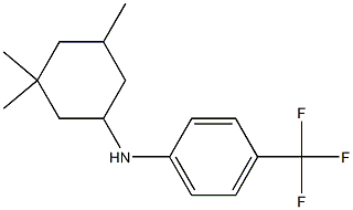 4-(trifluoromethyl)-N-(3,3,5-trimethylcyclohexyl)aniline 结构式