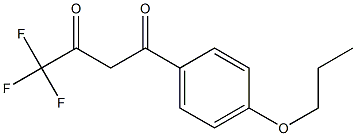 4,4,4-trifluoro-1-(4-propoxyphenyl)butane-1,3-dione 结构式