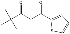 4,4-dimethyl-1-(thiophen-2-yl)pentane-1,3-dione 结构式