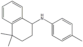 4,4-dimethyl-N-(4-methylphenyl)-1,2,3,4-tetrahydronaphthalen-1-amine 结构式