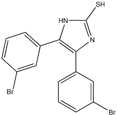 4,5-bis(3-bromophenyl)-1H-imidazole-2-thiol 结构式