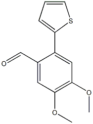 4,5-dimethoxy-2-thien-2-ylbenzaldehyde 结构式