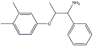 4-[(1-amino-1-phenylpropan-2-yl)oxy]-1,2-dimethylbenzene 结构式