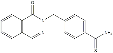4-[(1-oxophthalazin-2(1H)-yl)methyl]benzenecarbothioamide 结构式
