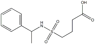 4-[(1-phenylethyl)sulfamoyl]butanoic acid 结构式