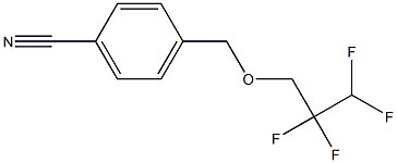 4-[(2,2,3,3-tetrafluoropropoxy)methyl]benzonitrile 结构式