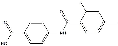 4-[(2,4-dimethylbenzoyl)amino]benzoic acid 结构式