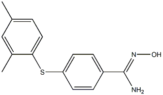 4-[(2,4-dimethylphenyl)sulfanyl]-N'-hydroxybenzene-1-carboximidamide 结构式