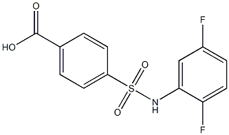 4-[(2,5-difluorophenyl)sulfamoyl]benzoic acid 结构式
