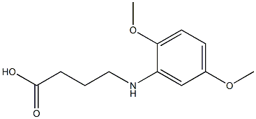 4-[(2,5-dimethoxyphenyl)amino]butanoic acid 结构式