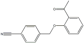 4-[(2-acetylphenoxy)methyl]benzonitrile 结构式