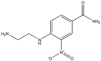 4-[(2-aminoethyl)amino]-3-nitrobenzamide 结构式