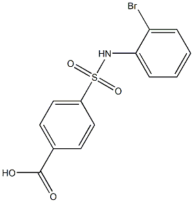 4-[(2-bromophenyl)sulfamoyl]benzoic acid 结构式