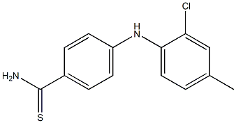 4-[(2-chloro-4-methylphenyl)amino]benzene-1-carbothioamide 结构式