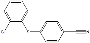 4-[(2-chlorophenyl)sulfanyl]benzonitrile 结构式