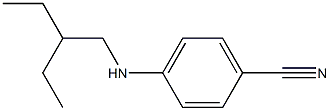 4-[(2-ethylbutyl)amino]benzonitrile 结构式