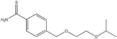 4-[(2-isopropoxyethoxy)methyl]benzenecarbothioamide 结构式