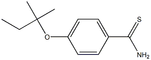 4-[(2-methylbutan-2-yl)oxy]benzene-1-carbothioamide 结构式