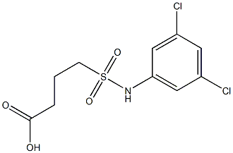 4-[(3,5-dichlorophenyl)sulfamoyl]butanoic acid 结构式