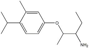 4-[(3-aminopentan-2-yl)oxy]-2-methyl-1-(propan-2-yl)benzene 结构式