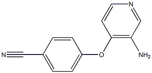 4-[(3-aminopyridin-4-yl)oxy]benzonitrile 结构式