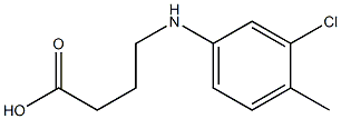 4-[(3-chloro-4-methylphenyl)amino]butanoic acid 结构式