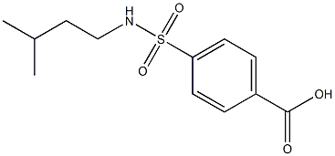 4-[(3-methylbutyl)sulfamoyl]benzoic acid 结构式