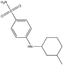 4-[(3-methylcyclohexyl)amino]benzene-1-sulfonamide 结构式