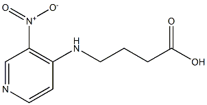 4-[(3-nitropyridin-4-yl)amino]butanoic acid 结构式