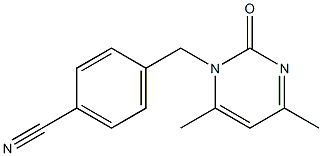 4-[(4,6-dimethyl-2-oxopyrimidin-1(2H)-yl)methyl]benzonitrile 结构式