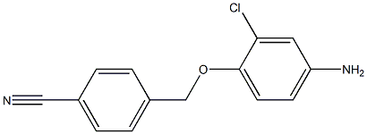 4-[(4-amino-2-chlorophenoxy)methyl]benzonitrile 结构式