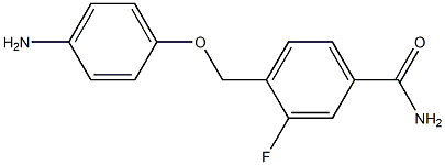 4-[(4-aminophenoxy)methyl]-3-fluorobenzamide 结构式