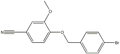4-[(4-bromobenzyl)oxy]-3-methoxybenzonitrile 结构式