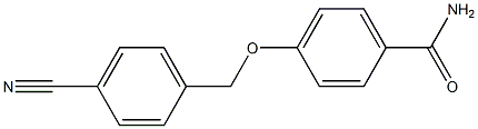 4-[(4-cyanophenyl)methoxy]benzamide 结构式
