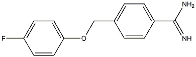 4-[(4-fluorophenoxy)methyl]benzenecarboximidamide 结构式