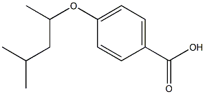 4-[(4-methylpentan-2-yl)oxy]benzoic acid 结构式
