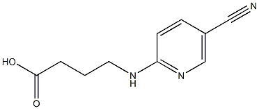 4-[(5-cyanopyridin-2-yl)amino]butanoic acid 结构式