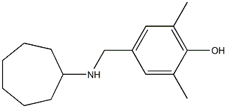 4-[(cycloheptylamino)methyl]-2,6-dimethylphenol 结构式