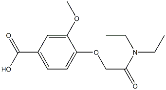 4-[(diethylcarbamoyl)methoxy]-3-methoxybenzoic acid 结构式