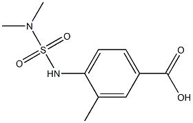 4-[(dimethylsulfamoyl)amino]-3-methylbenzoic acid 结构式