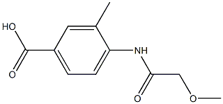 4-[(methoxyacetyl)amino]-3-methylbenzoic acid 结构式