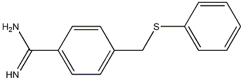 4-[(phenylsulfanyl)methyl]benzene-1-carboximidamide 结构式