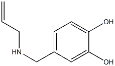 4-[(prop-2-en-1-ylamino)methyl]benzene-1,2-diol 结构式