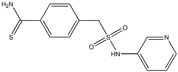 4-[(pyridin-3-ylsulfamoyl)methyl]benzene-1-carbothioamide 结构式