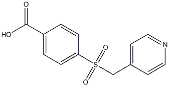 4-[(pyridin-4-ylmethyl)sulfonyl]benzoic acid 结构式